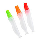 Контейнер ємність з пензликом і дозатором для олії 70мл присоска, силікон, фото 2