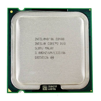 Процесор Intel Core 2 Duo E8400, 2 ядра, 3ГГц, LGA 775