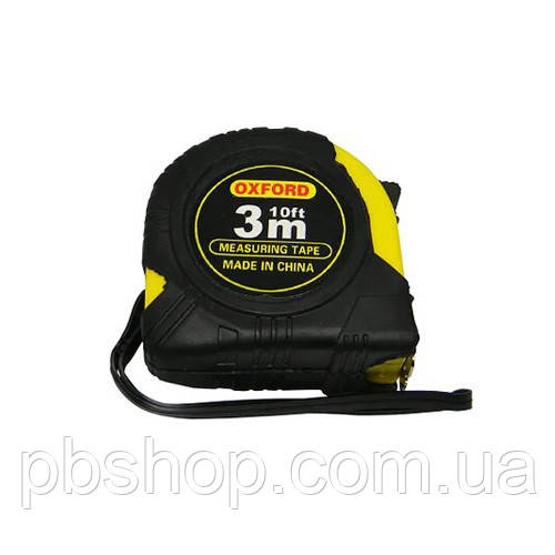Рулетка вимірювальна будівельна 3м x 13мм, стопор, фото 1