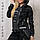 Спортивний костюм жіночий турецький з курткою косухою № 3806 сірий камуфляж, фото 9
