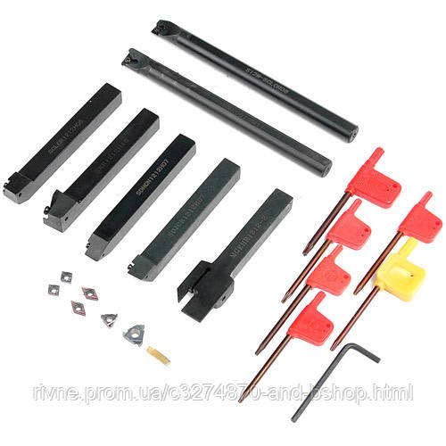 Токарні державки, різці 7шт 12мм для токарного верстата, фото 1