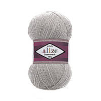 Alize SUPERWASH (Супервош) № 21 серый (Пряжа, нитки для вязания)