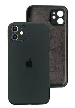 Чохол Silicone case Full Camera Protective для IPhone 12 Dark grey темно-сірий