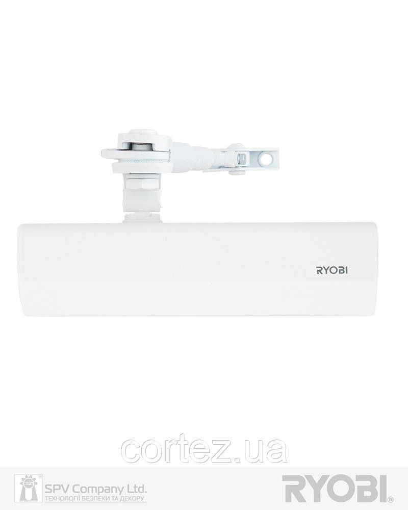 Дотягувач накладний RYOBI 2000 DS-2055V GLOSSY_WHITE BC STD_HO_ARM EN_3/4/5 до_100кг 1250мм, фото 1