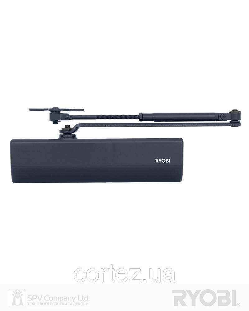 Дотягувач накладний RYOBI 2550 D-2550 GREY_ANTHRACITE BC UNIV_ARM EN_1-4 до_80кг 1100мм FIRE