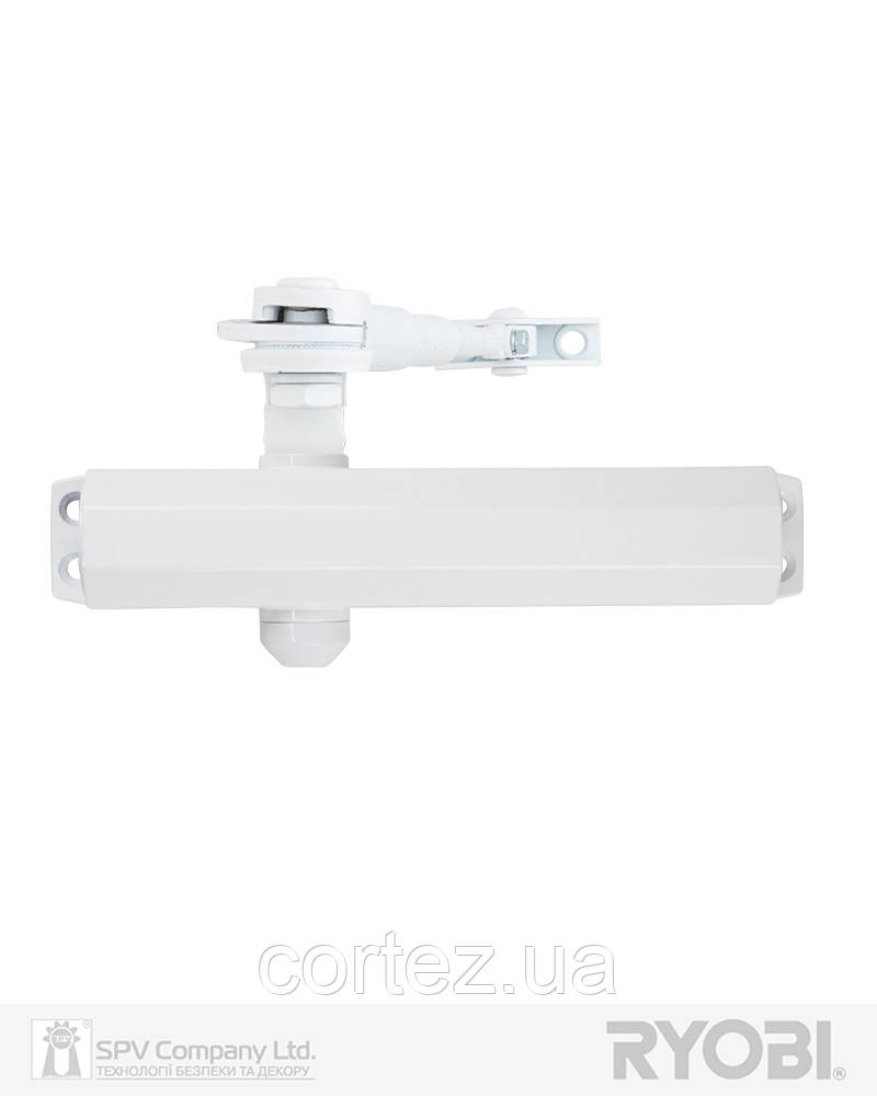 Дотягувач накладний RYOBI 2000 DS-2005V GLOSSY_WHITE BC STD_HO_ARM EN_3/4/5 до_100кг 1250мм, фото 1