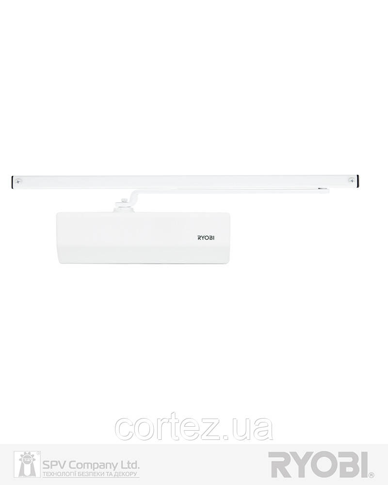 Дотягувач накладний RYOBI *1500 DS-1554T GLOSSY_WHITE SLD_HO_ARM EN_2 до_45кг 900мм, фото 1