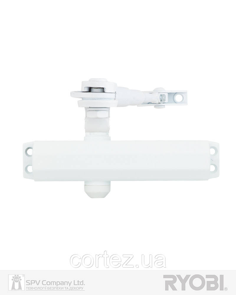 Дотягувач накладний RYOBI *1500 DS-1504 GLOSSY_WHITE STD_HO_ARM EN_2/3/4 до_80кг 1100мм