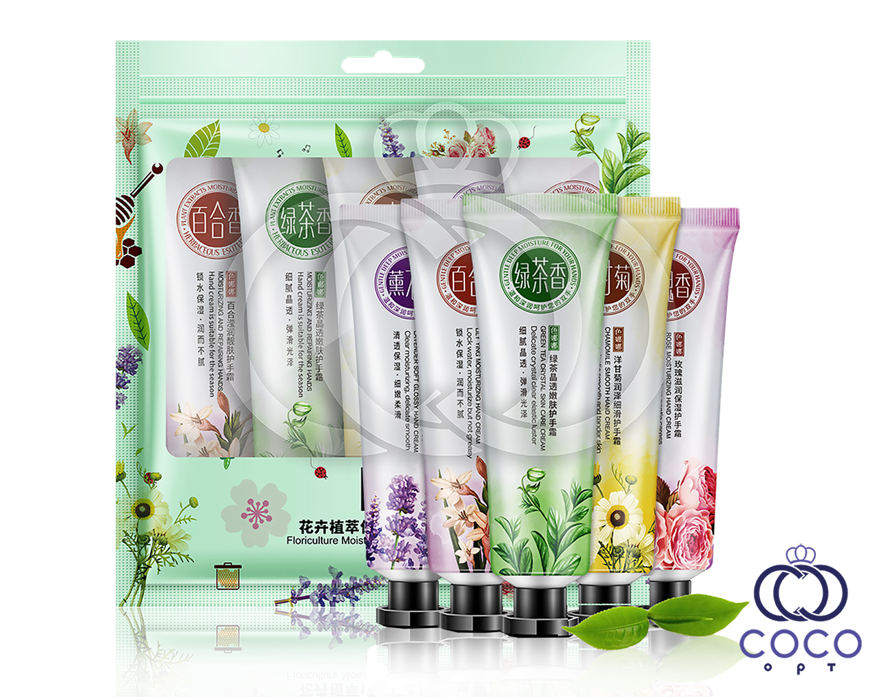 Подарунковий набір кремів для рук Senana Floriculture Moisturizing Hand Cream Set