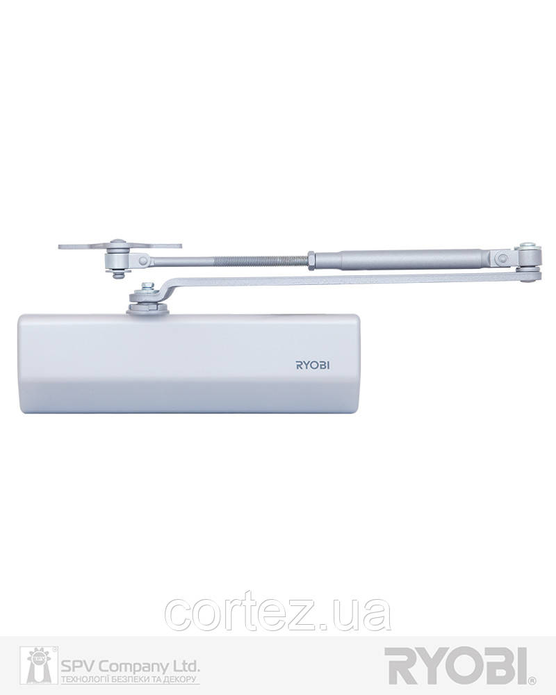 Дотягувач накладний RYOBI *1500 D-1554 SILVER UNIV_ARM EN_2/3/4 до_80кг 1100мм FIRE