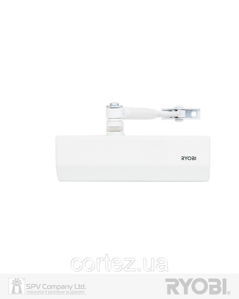 Дотягувач накладний RYOBI *1500 D-1554 GLOSSY_WHITE STD_ARM EN_2/3/4 до_80кг 1100мм FIRE
