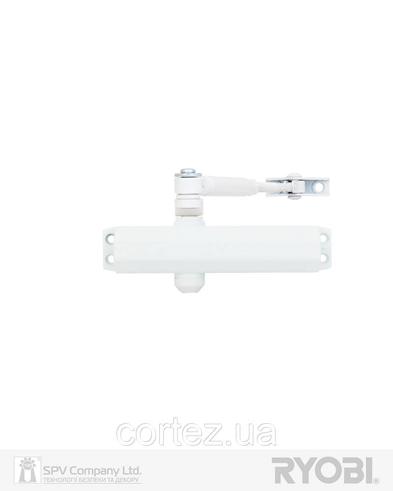 Дотягувач накладний RYOBI *1500 D-1504 GLOSSY_WHITE STD_ARM EN_2/3/4 до_80кг 1100мм FIRE