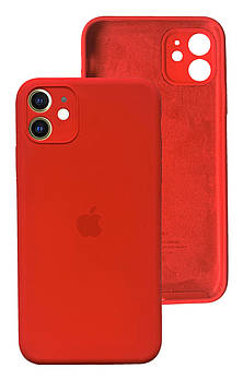 Чохол Silicone case Full Camera Protective для IPhone 12 Red фарбований