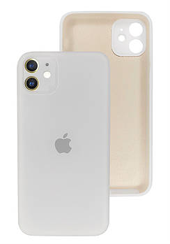 Чохол Silicone case Full Camera Protective для IPhone 12 White білий