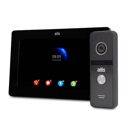 Комплект відеодомофона ATIS AD-770FHD Black + AT-400FHD Black, фото 2