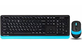 Комплект клавіатура + миша Wireless A4Tech FG1010 Black/Blue USB