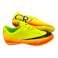 Футбольные бампы (сороконожки) Nike Mercurial CR7 B1625-3 Yellow, р. 43