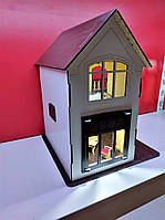 Кукольный домик для куклы Лол белый + Мебель в ПОДАРОК! 30см×23см