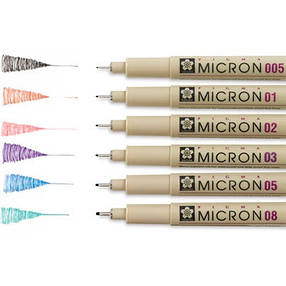 Лінер PIGMA Micron (0.05), 0,2 мм, Червоний, Sakura, фото 4