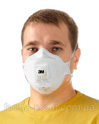 Аерозольний респіратор 3м 9322 з клапаном видиху FFP2 .Ціна за 1 респіратор., фото 1