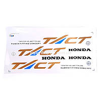 Набор наклеек (0906) HONDA TACT AF-16/24 на белом фоне