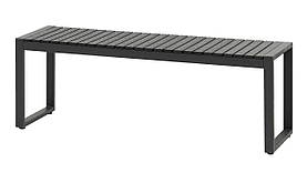 Лавка садова чорна 120 см, Артвуд (штучне дерево) greenpharm