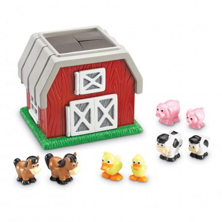 Розвиваючий набір "Мами і малюки на фермі" (8 фігурок + будиночок) Learning Resources