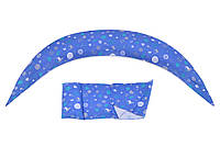 Подушка для беременных и для кормления Nuvita 10 в 1 DreamWizard Синяя NV7100Blue (NV7100BLUE)