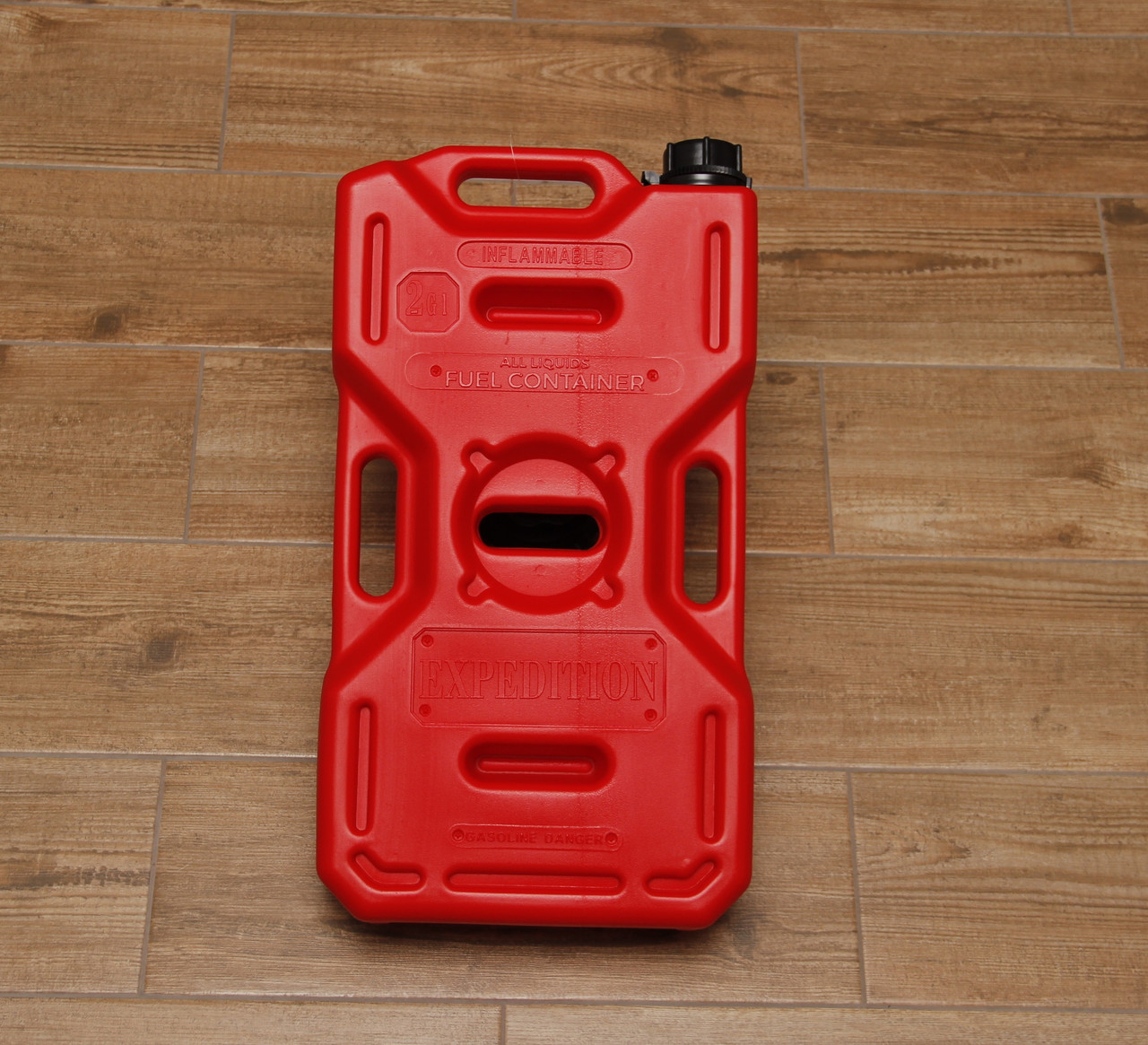Плоска пластикова експедиційна каністра 10 літрів (Червона), фото 1