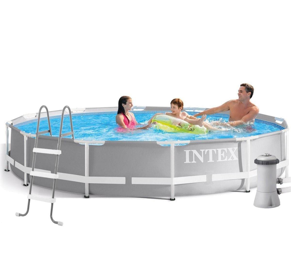 Каркасний басейн Intex 26710-6, 366х76 см (картріджний фільтр-насос 3 785 л/год, підстилка, тент, сходи), фото 1