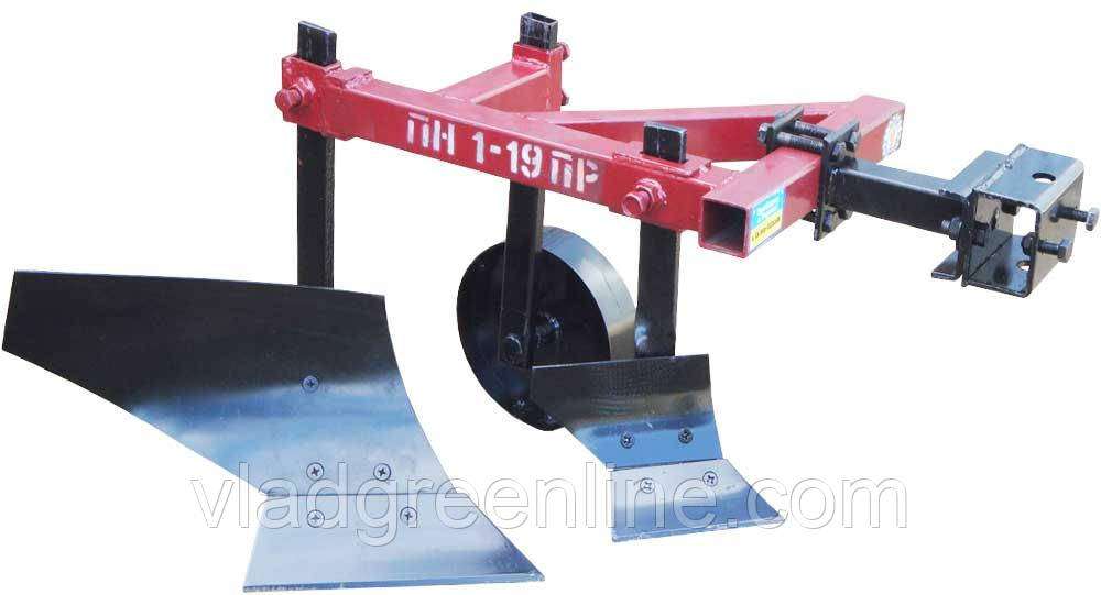 Плуг мотоблоковий ПН-1-19 ПР із передпослужником і опорним колесом