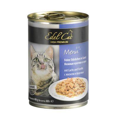 Edel Cat 400 г консерву для кішок (лосось і форель у соусі)