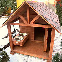Будка велика для собаки із дерева (собача будка, конура) "Преміум"