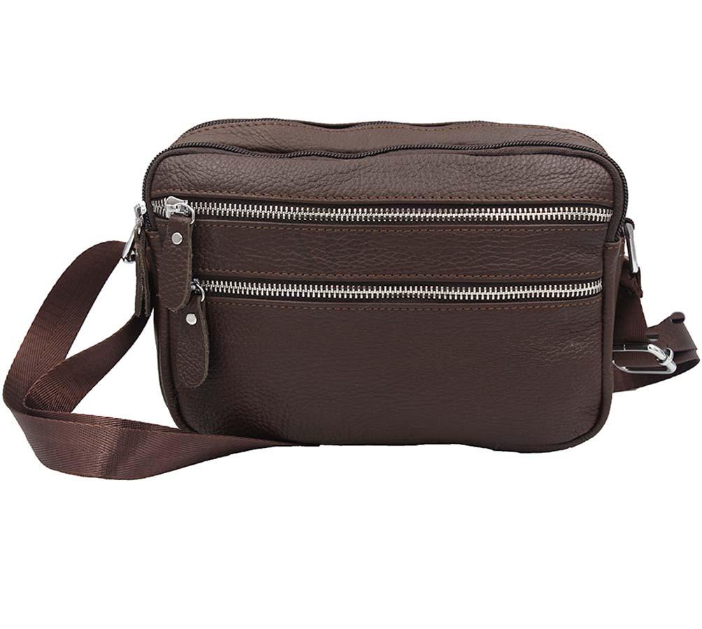Чоловіча сумка з натуральної шкіри 3925-11BROWN коричнева