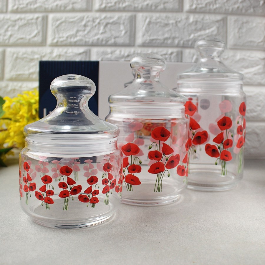 Набір банок з маками 3 предмета Luminarc Jar Hypnosis (P4832)