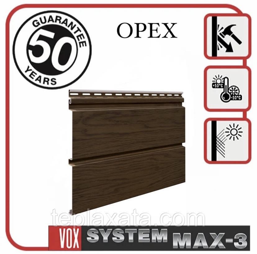 VOX SYSTEM MAX-3 Панель плоска (горіх) 0,9625 м2
