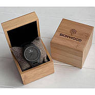 Дерев'яний наручний годинник SkinWood Black, фото 6