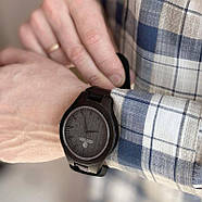 Дерев'яний наручний годинник SkinWood Black, фото 8