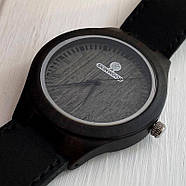 Дерев'яний наручний годинник SkinWood Black, фото 7