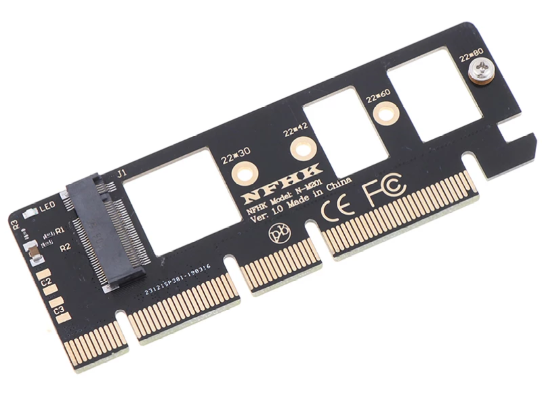 Перехідник адаптер PCI-E to M. 2 SSD SATA NVMe