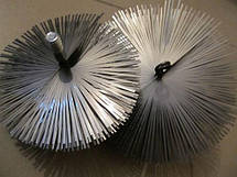 Щітка для чищення димоходу ф300 мм Люкс сталь під різьблення, фото 5