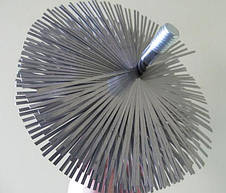 Щітка для чищення димоходу ф300 мм Люкс сталь під різьблення, фото 3