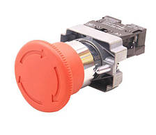 Кнопка управління XB2-ВЅ542 натискна з фіксацією і поворотом червона "Стоп", фото 2