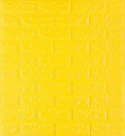 Самоклейка декоративна 3D панель під жовту цеглу 700x770x7мм