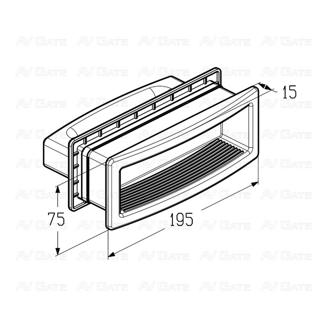 Двухсторонняя ручка Alutech HGI-40.007 - фото 6 - id-p1379642677