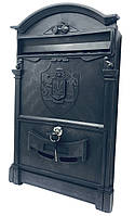 Поштовий ящик індивідуальний із гербом України (чорний)