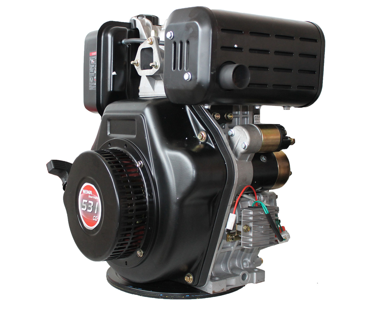 Двигун дизельний WEIMA WM195FE (15 к. с., вал під шпону 25 мм), фото 1