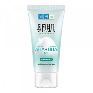 HADA LABO AHA+BHA Acne Control Face Wash пінка для вмивання з кислотами, проти акне, 130 г