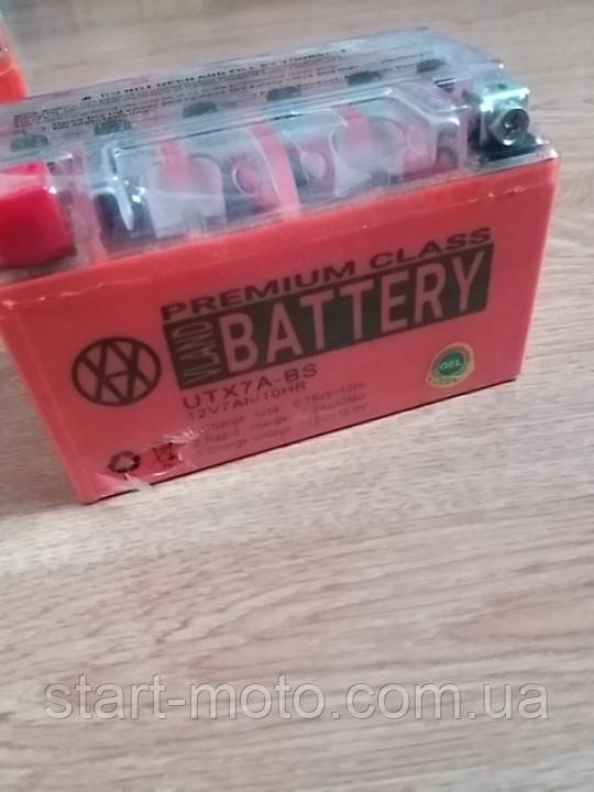 Акумулятор 12V 7Ah гелевий mod:YTX7A-BS (L150*W87*H94mm) (фірма Vland) 2024, фото 1