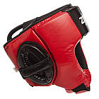 Шолом боксерський відкритий Zelart 1386 розмір M Red-Black, фото 3